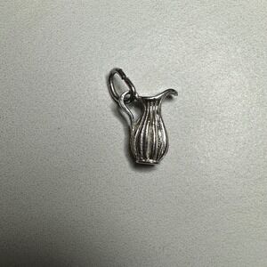 Vintage AM Sterling Silver Pitcher Charm‎ Pendant Drink Beverage Miniature 925